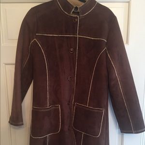 Boden Faux Shearling Coat Size 12 (14 UK)